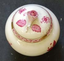 Apponyi mintás Herendi bonbonnier /  Herend chinaware bonbonniere 14x13 cm