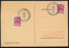 ~1940 Levelezőlap "MAGYAR KIR. POSTA 755" szükségbélyegzéssel