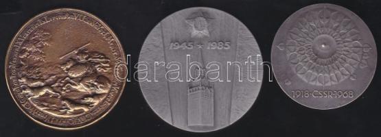 3db klf emlékplakett T:2,3