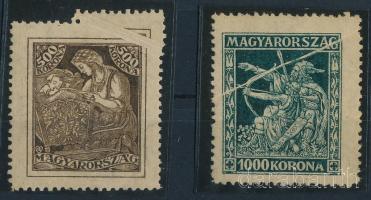 1924 Jótékonyság 500K és 1000K nagy papírránccal