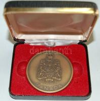 Kanada / Montreal 1971. A Legfőbb Ellenőrzési Intézmény Nemzetközi Szervezetének plakettje eredeti tokban T:1