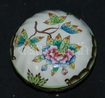Viktória mintás kis Herendi porcelán bonbonnier / small Herend chinaware bonbonniere 7x5 cm