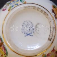 Viktória mintás kis Herendi porcelán bonbonnier / small Herend chinaware bonbonniere 7x5 cm