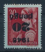 1945 Kisegítő 20P/30f fordított felülnyomással