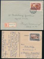 1950 Bélyegmúzeum I. sor 1-1 értéke levélen