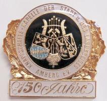 Németország. 150 éves az ambergi bányász-zenekar kitűző T:1