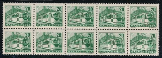 1964 Közlekedés 20f függőlegesen összefüggő automata 10-es tömb