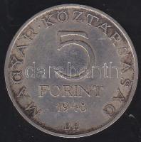 1948. 5Ft Ag "Petőfi" T:2-