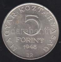 1948. 5Ft Ag "Petőfi" T:2