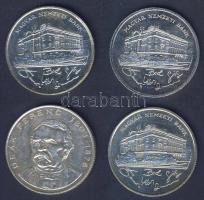 1992-1994. 200Ft Ag (4x) "MNB" + "Deák" T:2,2- k.