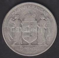 1930. 5P Ag "Horthy jobbra" T:3