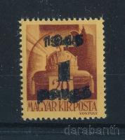1945 Kisegítő 1P/20f kettős felülnyomással
