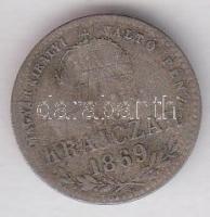 1869KB 10Kr Ag "Magy.kir.váltó.." T:3-