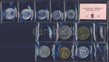1990. 2f-20Ft 10db klf sor szettben "Köztársaság" felirattal, de népköztársasági címerrel!...