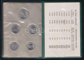 1977. 2f-10Ft 9db klf forgalmi sor eredeti dísztokban, tanúsítvánnyal! T:BU