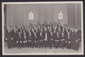 1938 A BME férfikara Marosvásárhelyen koncertezik fotó 18x12 cm