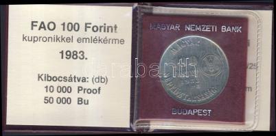 1983. 100Ft "FAO" T:BU Eredeti tokban, tanúsítvánnyal!