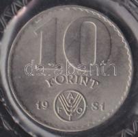 1981. 10Ft + 100Ft "FAO" pár T:BU Eredeti tokban, tanúsítvánnyal!