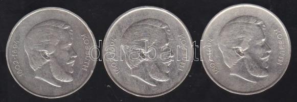 1947. 5Ft Ag "Kossuth" (3x) T:2/3,3 ph.