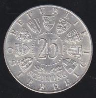 Ausztria 1955. 25Sch Ag "Bundestheater" T:2+ apró ph