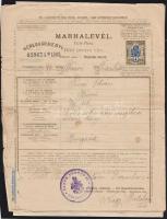 1903-1957 4 db marhalevél