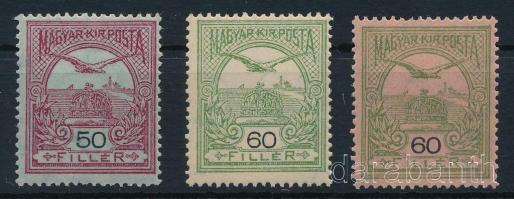 1913 Turul 50f és 2 klf 60f fekvő vízjellel (24.200)
