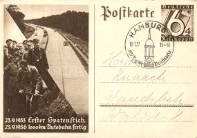 NS Motorway propaganda with Hitler Ga. So.stpl (EB)