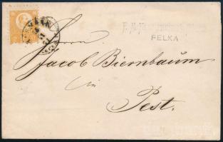 1871 Réznyomat 2kr levélen / on cover \"KÉSMÁRK\" - Pest