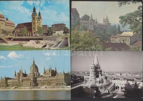 22 db modern színes és FF Budapest képeslap / 22 Budapest  cards