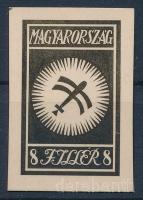 1927 Repülő 8f meg nem valósult bélyegterv nyomdai fotója / printing photo of an unrealized stamp design
