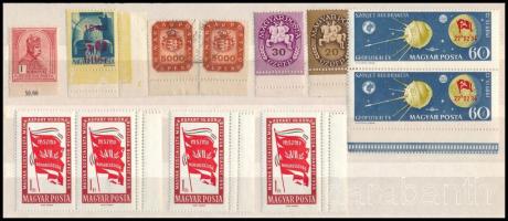 1908-1959 12 db bélyeg kettős fogazással