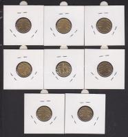 Németország/Weimari Köztársaság 1924E 5Pf, 1924A 5Pf (2x), 1924J 5Pf, 1925A 5Pf, 1925D 5Pf (2x), 192...