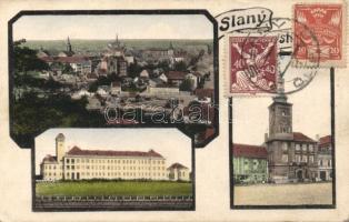 Slaný with synagogue and military barracks (EK)