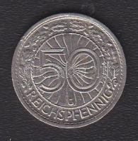 Német Birodalom/Weimari Köztársaság 1927G 50Pf T:2-/3+ apró ph.