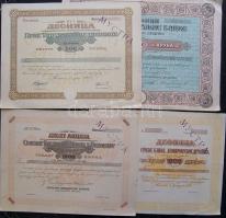 1915-1924. 4db klf szerb részvény T:2