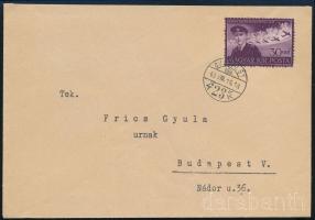 1943 Budapest helyi levél 1 bélyeggel