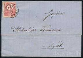1874 Levél Réznyomat 5kr bérmentesítéssel "RAJEVOSELO" (Gudlin 250 p) - "TRIEST"