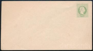 1867 3kr használatlan díjjegyes boríték szép vízjellel, kiváló állapotban / 3kr unused PS-cover with nice watermark, in good condition