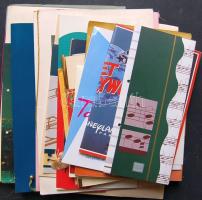 30 darabos külföldi étlap-gyűjtemény / colletcion of menus