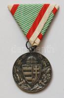 1914-1918. Ezüstözött bronz "PRO DEO ET PATRIA" emlékérem az I. világháború harcosainak, m...