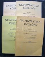 1985-1992. Numizmatikai közlöny teljes évfolyamai Bíróné Sey Katalin szerkesztésében