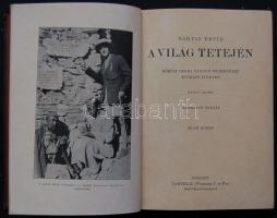Magyar Földrajzi Társaság könyvtára: Baktay Emil: a világ tetején, képekkel, térképekkel. Aranyozott...