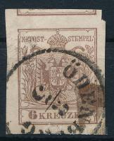 1850 6kr nagyon látványosan félre vágva, ÖDENBURG