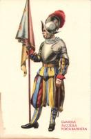 Vatican Swiss Guard flagbearer