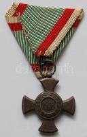 1916. Vas "FJ" érdemkereszt, a Vitézségi érem mellszalagjával! T:2