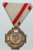 1908. Katonai Jubileumi Kereszt mellszalaggal T:2