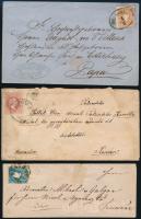 2 db 1858-as és 1 db 1867-es levél