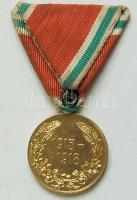 Bulgária 1915-1918. Háborús emlékérem mellszalaggal T:2
