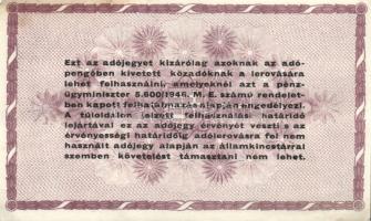 1946. 100.000AP (7x) fehér papíron "5600." rendelettel T:I-,II+