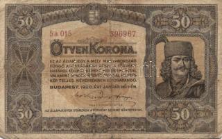 1920. 50K (6x) T:III,III-